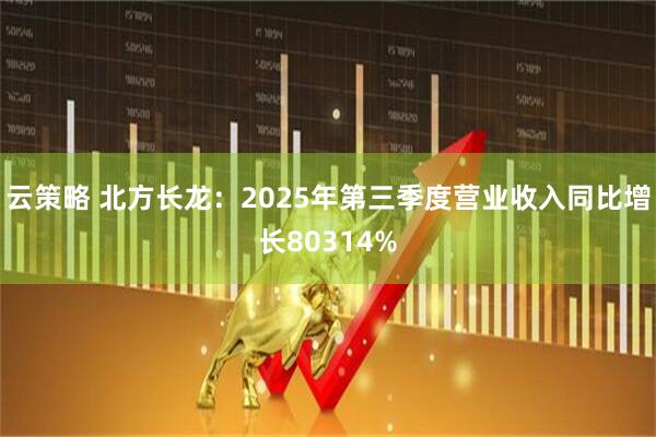 云策略 北方长龙：2025年第三季度营业收入同比增长80314%